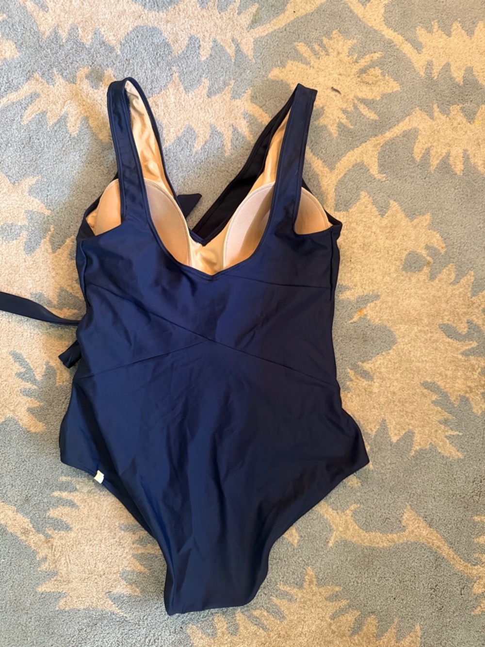summersalt Deep Navy One-Piece with Wrap Front - Picture 2 of 3